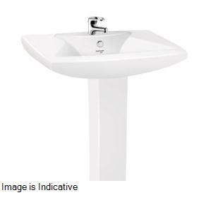 Opal 670 x 510 x 820 mm Wash Basin with Full Pedestal  Pastel- (10082, 11032) (Art)