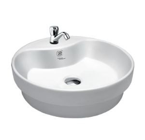 Ceffo 470 x 470 x 140 mm Table Top Wash Basin Star White - 91065