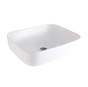 Ebello Square 390 x 390 x 150 mm Table Top Wash Basin Star White - 91097