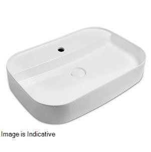 Edge 65R 650 x 450 115 mm  Table Top Wash Basin Pastel - 91101