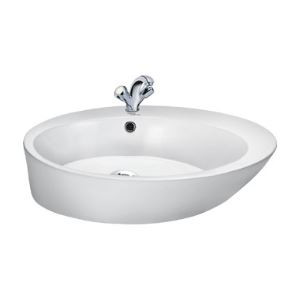 Jade 600 x 460 x 150 mm Table Top Wash Basin Star White 91044