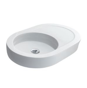 Splendor Oval 630 x 420 x 100 mm Table Top  Wash Basin Star White -91083