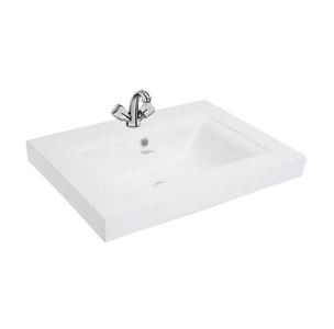 Tessa  600 x 460 x 170 mm Counter Top Wash Basin Star White -91056