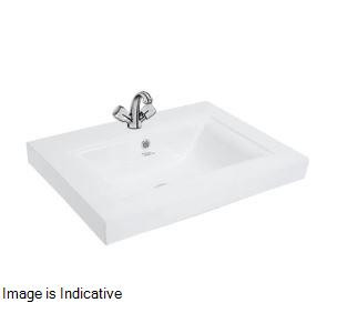 Tessa  600 x 460 x 170 mm Counter Top Wash Basin Pastel-91056