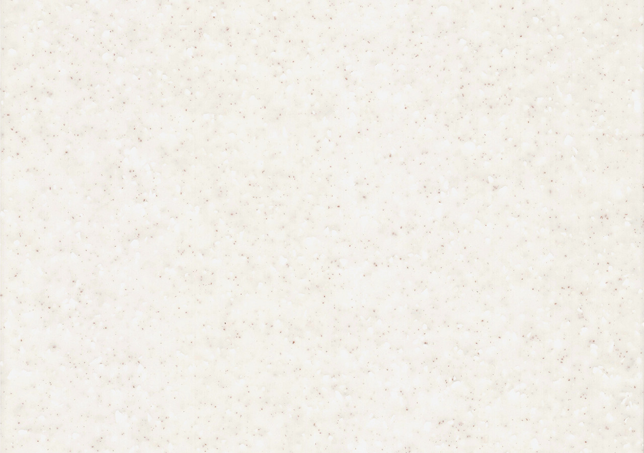 12 mm 3680mm X 760mm Tapioca Pearl Granite Acrylic Solid Surface - White G050