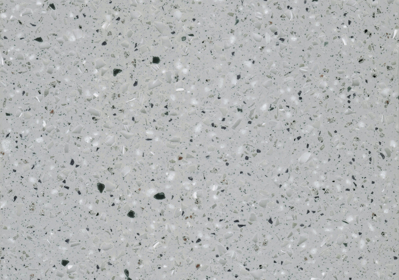 12 mm 3680mm X 760mm Shadow Queen Plain Acrylic Solid Surface - Grey W003