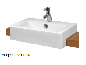 Enigma 520 x 460 x 160 mm Semi Recessed Wash Basin Pastel - 91012