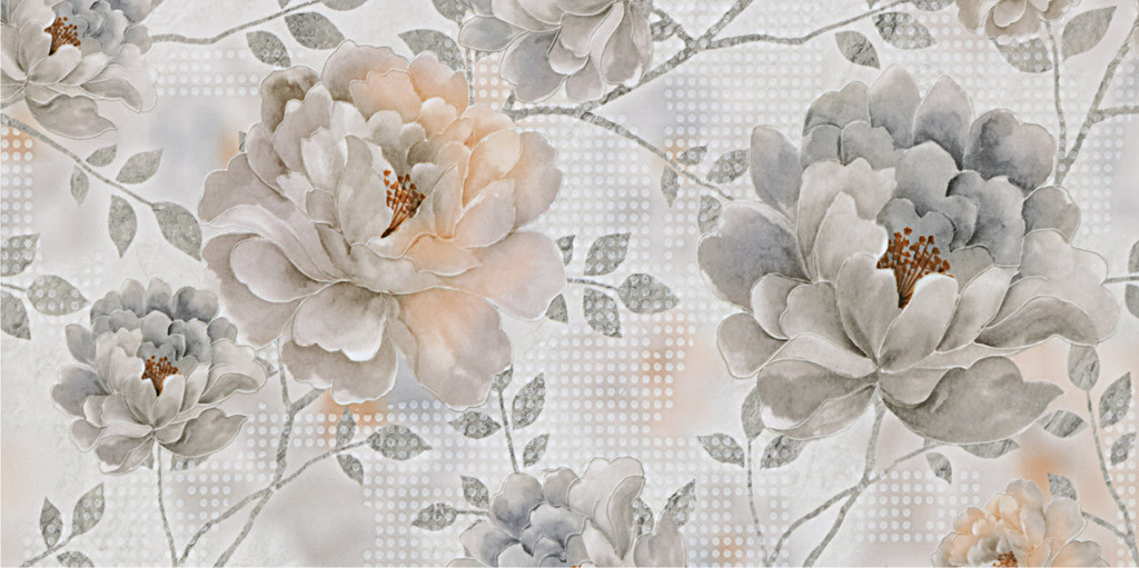 300 X 600 mm Winter Azul HL Digital Ceramic Wall Tile - Glossy Finish