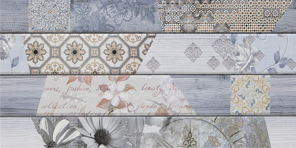 300 X 600 mm Delton HL Digital Ceramic Wall Tile - Glossy Finish