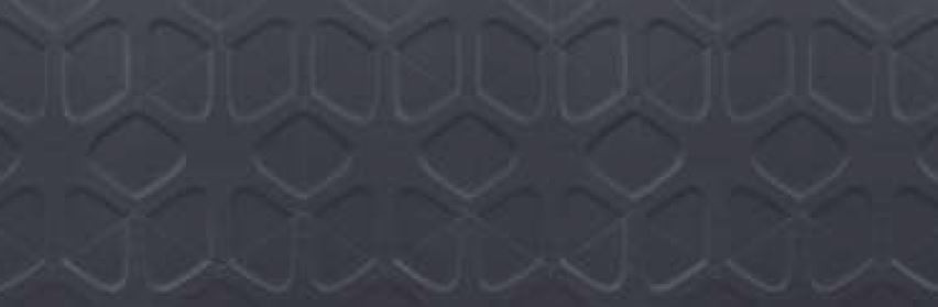 400 X 1200 mm Stella Black Glazed Vitrified Wall Tile - Decor Finish