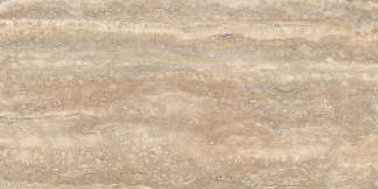 600 X 1200 mm Travertine Ocre Glazed Vitrified Wall Tile - Marbletech Finish