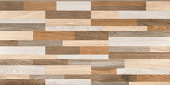 303 X 600 mm Rondiny Wood Glazed Vitrified Wall Tile - Stone/Punch Finish