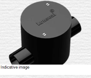 19 mm PVC Conduit Two Way Junction Box - Deep - White -  19N2WD