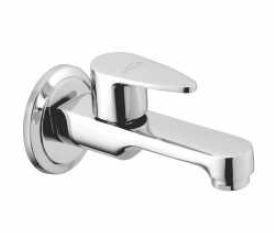 Long Body Bib Cock with Flange Chrome Finish - VG 1002