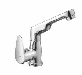 Swan Neck Basin Tap with Right Operating Knob Chrome Finish - VG 1013