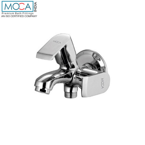 2 Way Bib Cock with Flange Chrome Finish - WF 909