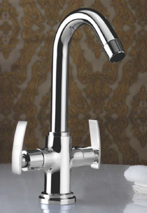 Central Hole Basin Mixer Chrome Finish - AX 214