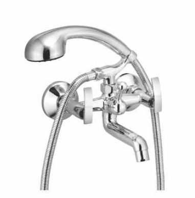 Wall Mixer with Crutch Chrome Finish - AX 217
