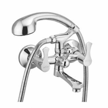 Wall Mixer with 'L' Bend Chrome Finish - FY 117