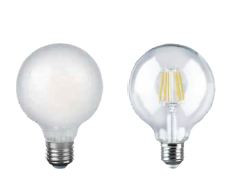 8 W G95 Round Filament Bulb with E27 Cap Warm White - 140059872