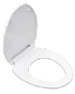 Solid Plus Soft Close Seat Cover White - E8307