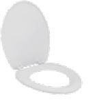 Petite Plus Regular Seat Cover White - E8309