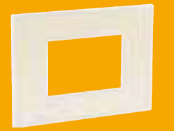 3 Module Cover Plate with Frame Square - Champagne 5758 24