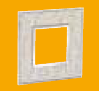 2 Module Cover Plate with Frame Square - Silver Baroque 5758 54