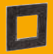 2 Module Cover Plate with Frame Square - Dark Baroque 5758 63