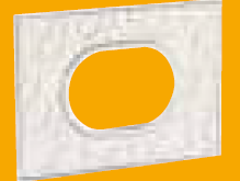 3 Module Cover Plate with Frame Round - Silver Baroque 5768 70