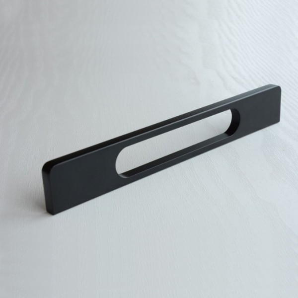 160 mm Aluminium Handle D3 - Anodized Black Finish - D3AH 160 AB