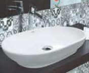 Novano  560 x 400 x 115mm Table Top Wash Basin Ivory - 3035