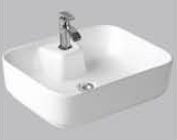 Luxer 512 x 393 x 145mm Table Top Wash Basin White -3038
