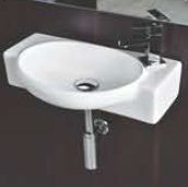 Rider  360 x 200 x 185mm Wall Hung Wash Basin  White -2007