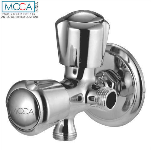 2 Way Angular Stop Cock Chrome Finish - ST 410