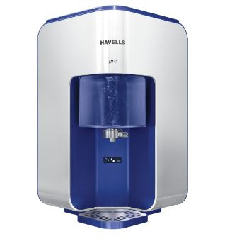 Pro 15 Litre RO + UV Technology Water Purifier White and Blue Finished -GHWRPMB015