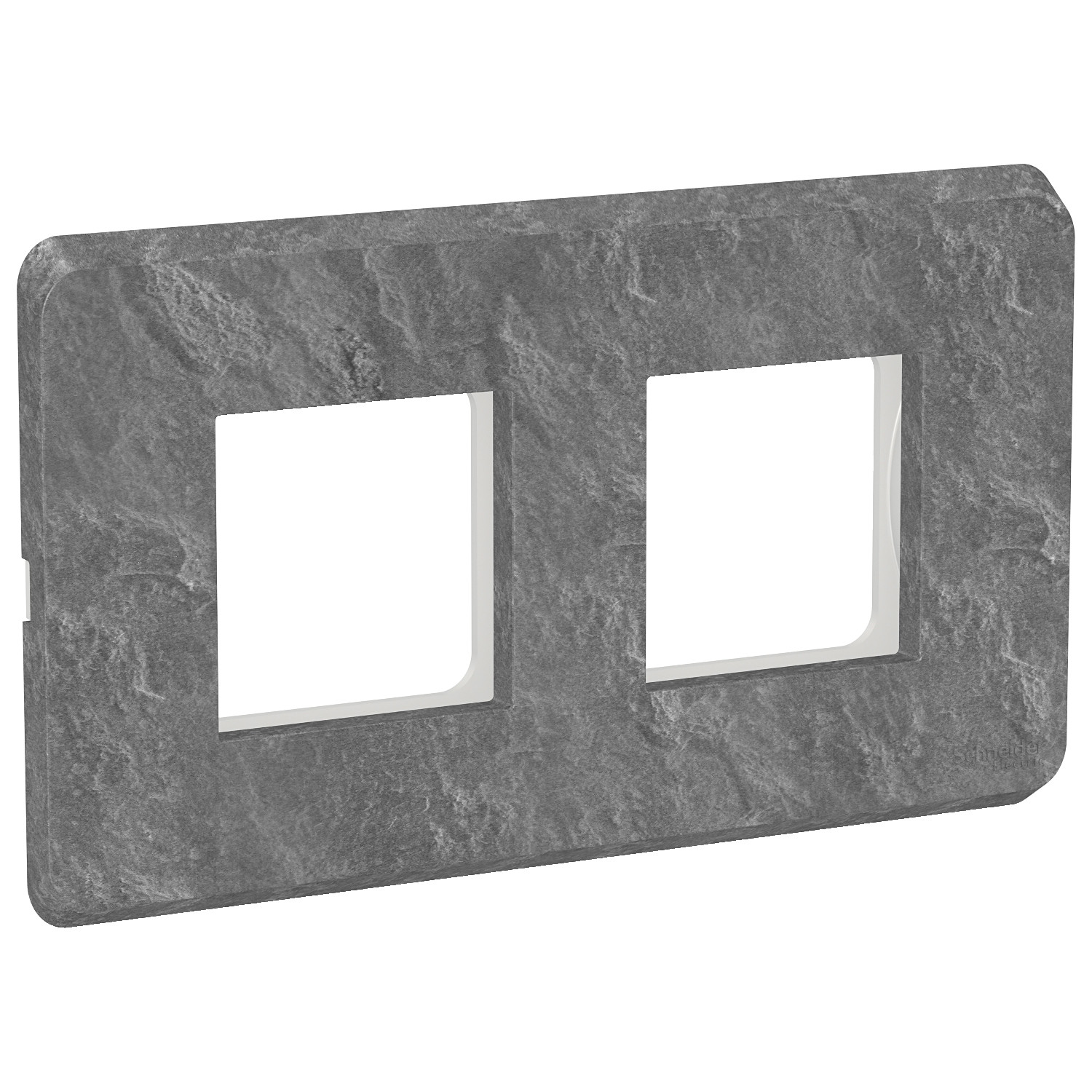 4 Module Cover Plate with Grid Frame - Slate CPXCP4M_SL