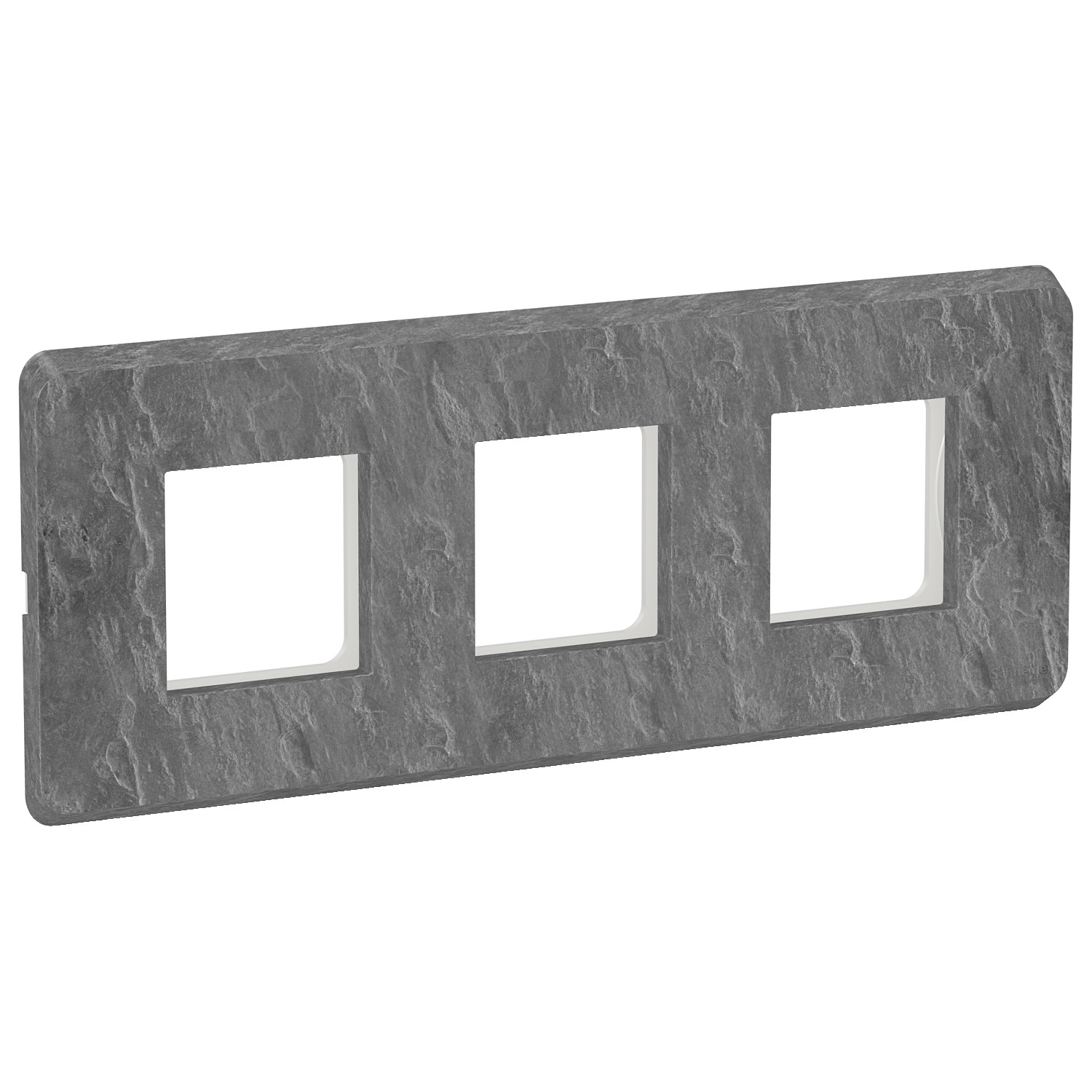 6 Module Cover Plate with Grid Frame - Slate CPXCP6M_SL