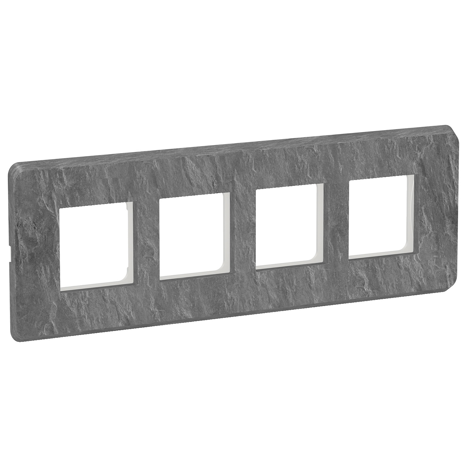 8 Module Cover Plate with Grid Frame (Horizontal) - Slate CPXCP8ML_SL