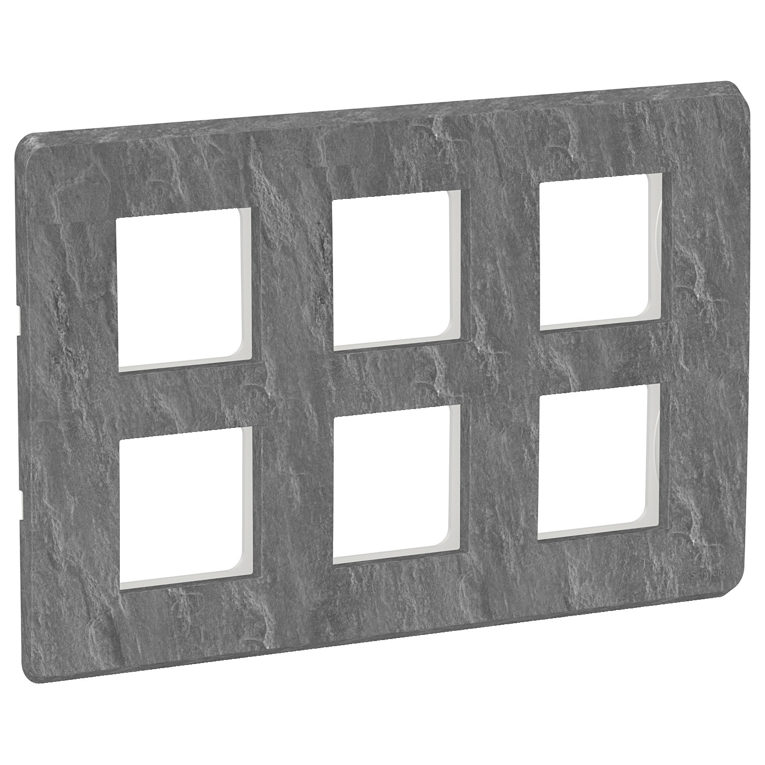 12 Module Cover Plate with Grid Frame - Slate CPXCP12M_SL