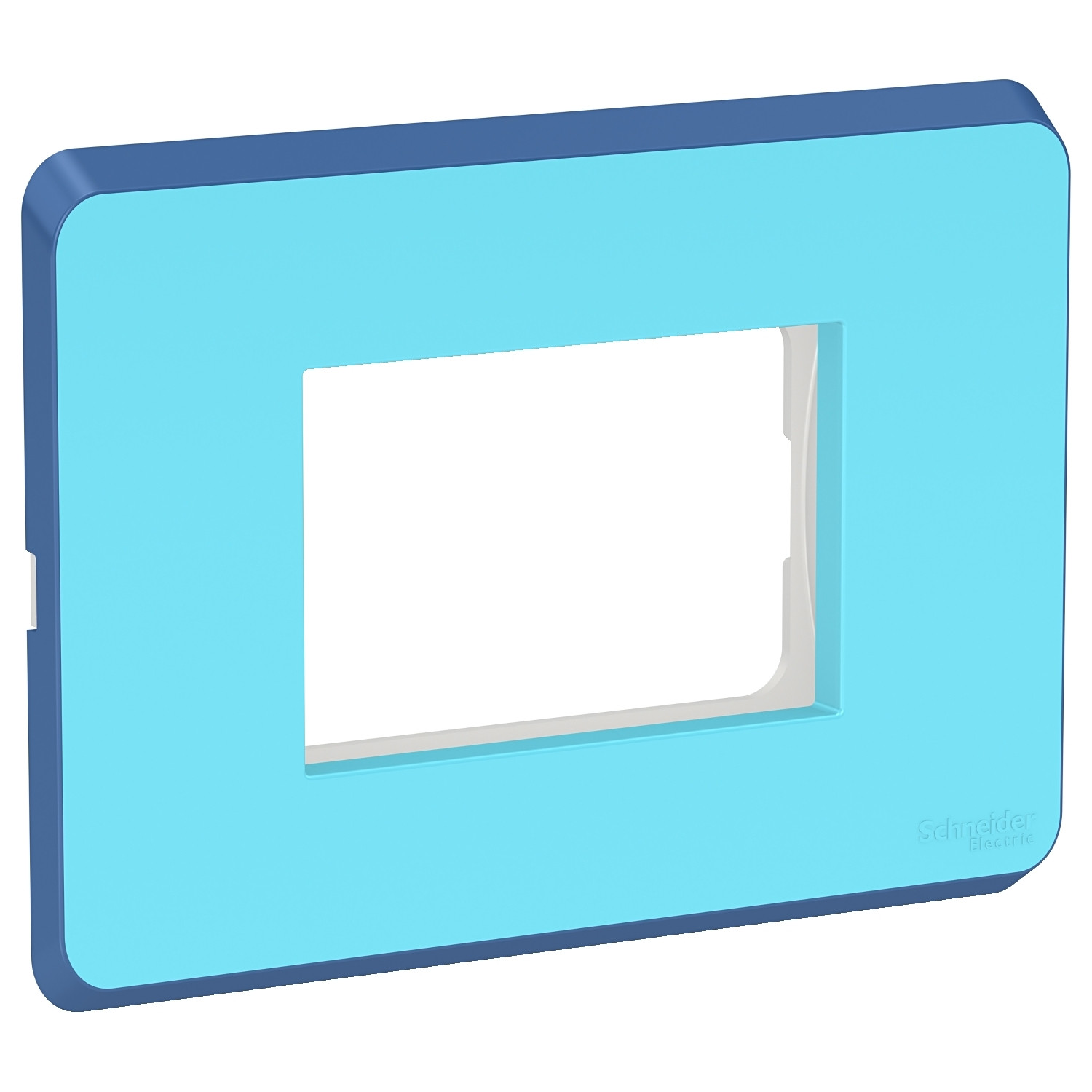 3 Module Cover Plate with Universal Grid Frame - Blue Sapphire CPXCP3MU_BS