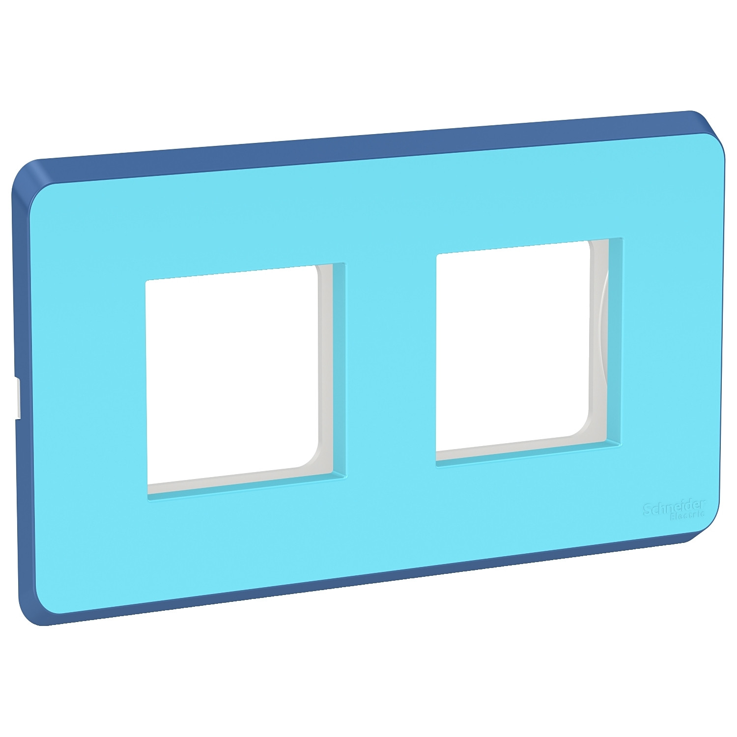 4 Module Cover Plate with Grid Frame - Blue Sapphire CPXCP4M_BS