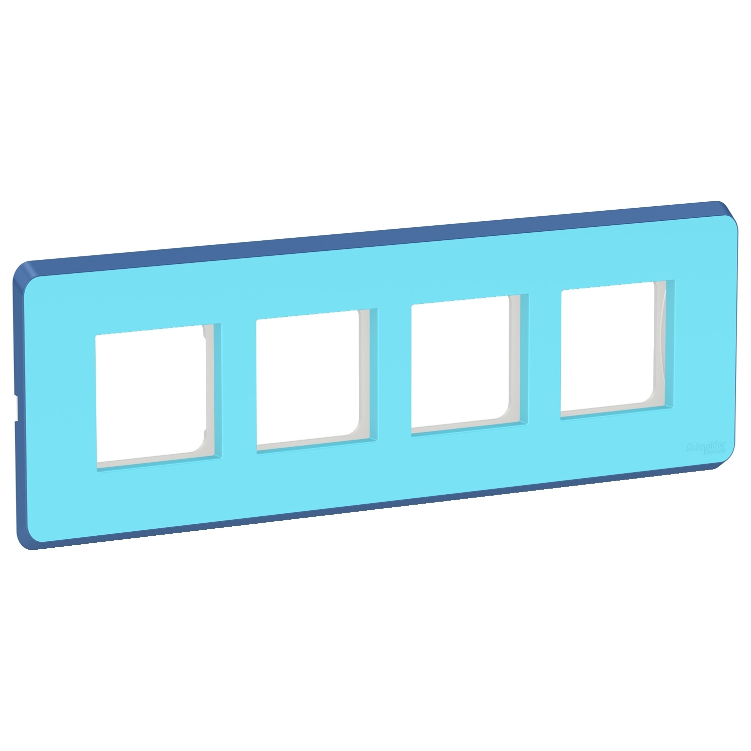 8 Module Cover Plate with Grid Frame (Horizontal) - Blue Sapphire CPXCP8ML_BS