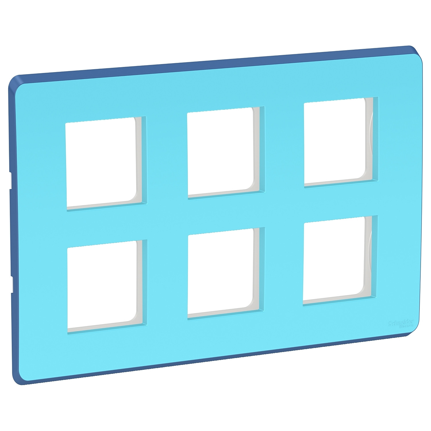 12 Module Cover Plate with Grid Frame - Blue Sapphire CPXCP12M_BS