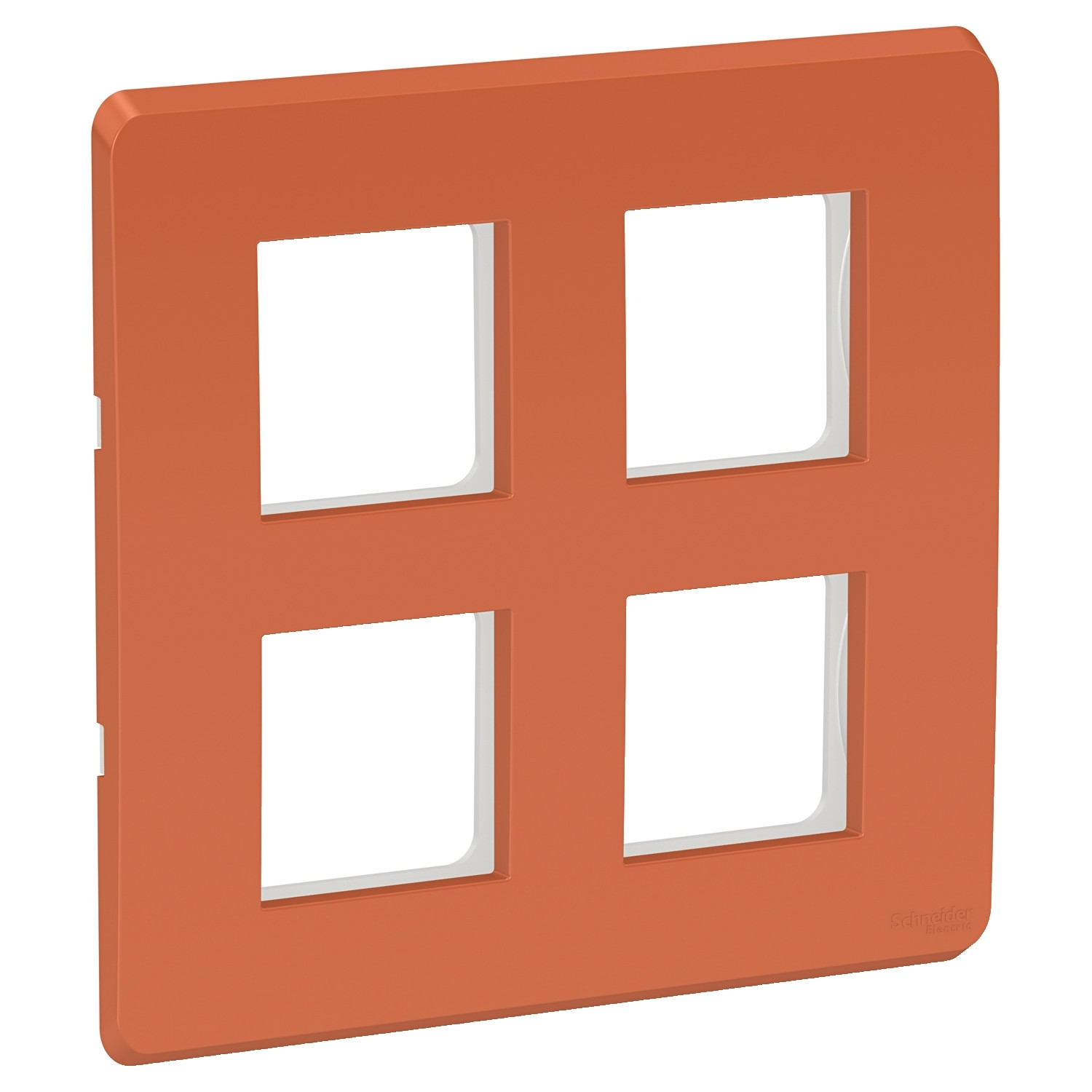 8 Module Cover Plate with Grid Frame (Square) - Terracota CPXCP8MSQ_TC