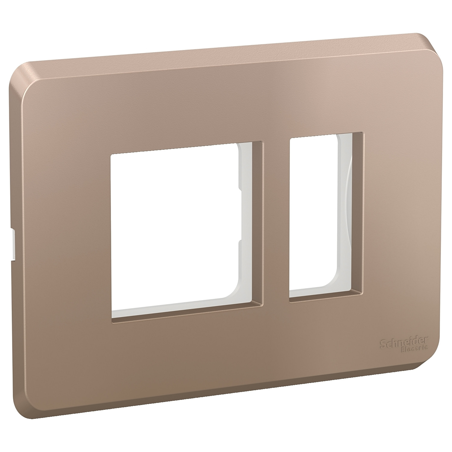 3 Module Cover Plate with Grid Frame - Metallic Copper CPXCP3M_MC