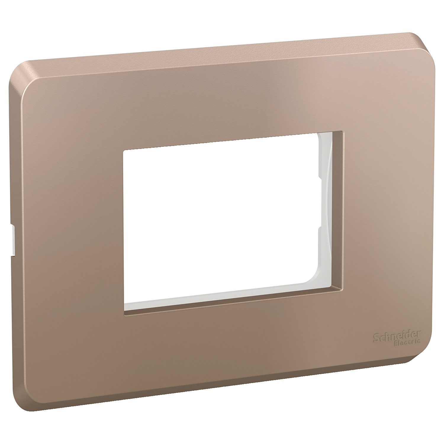 3 Module Cover Plate with Universal Grid Frame - Metallic Copper CPXCP3MU_MC