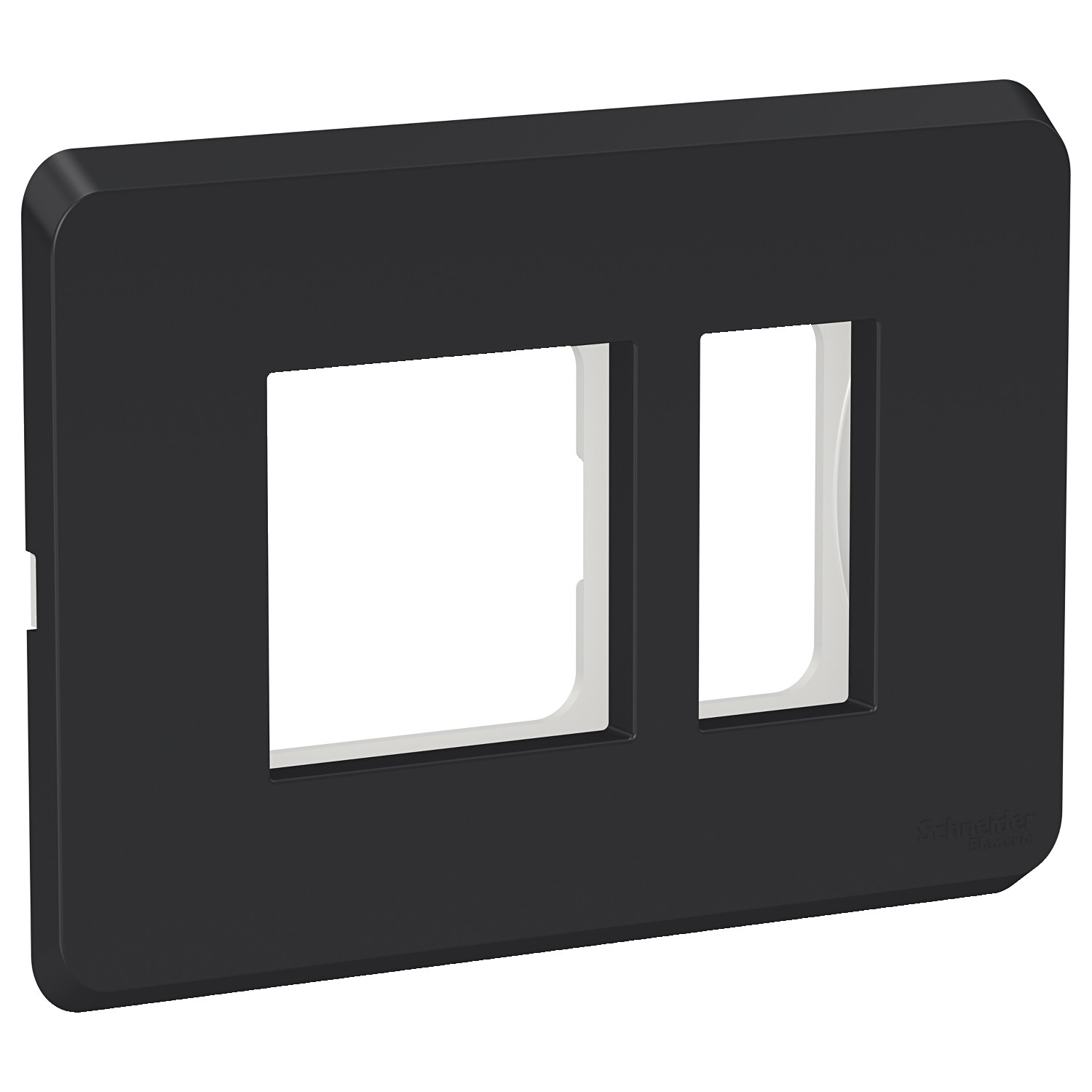 3 Module Cover Plate with Grid Frame - Charcoal Black CPXCP3M_CB