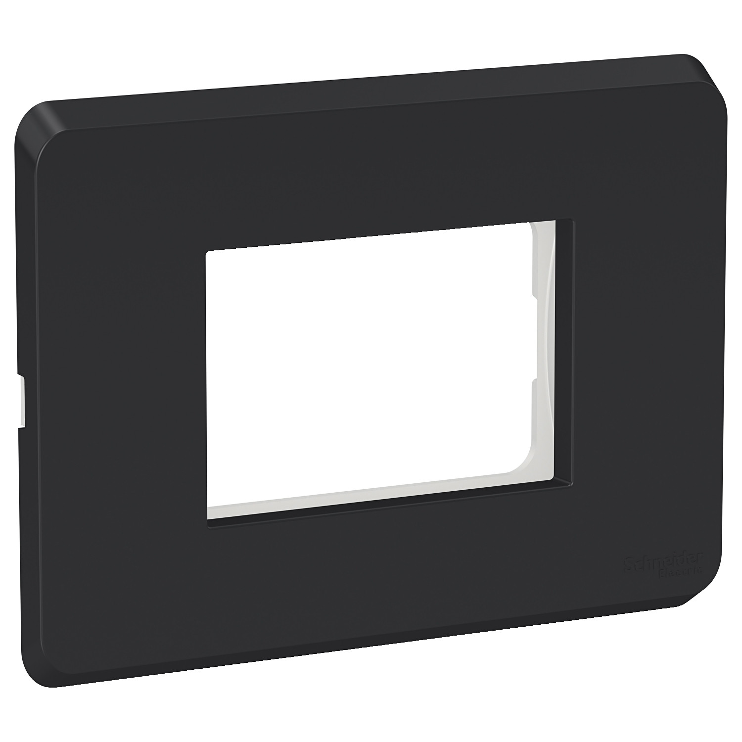 3 Module Cover Plate with Universal Grid Frame - Charcoal Black CPXCP3MU_CB