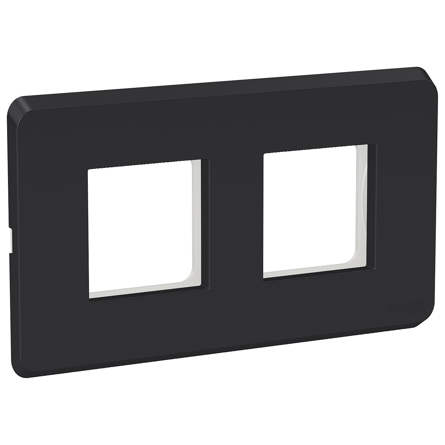4 Module Cover Plate with Grid Frame - Charcoal Black CPXCP4M_CB